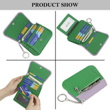 Royal Bagger Multi-card Slots Short Wallet, Genuine Leather Credit Card Holder, RFID Blocking Card Coin Purse with Keychain 1943