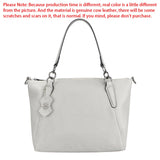 Royal Bagger Genuine Leather Tote Shoulder Bag, Fashionable Casual Crossbody Purse, Elegant Handbag for Women 1752